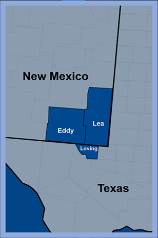Southeast New Mexico and West Texas
